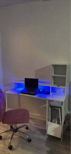 Desk and chair