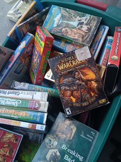 VHS Tapes, DVDs , Blue-Ray, Vintage Books, ETC!!!
