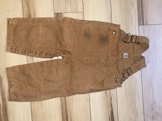 Carhartt Overalls & T Shirt Size 18/24 Mo
