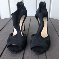 L. K. Bennet heels. Suede and mesh material. Leather bottoms. Made in Italy. Size 6