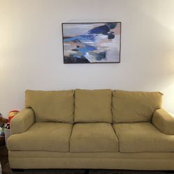 Yellow. Couch