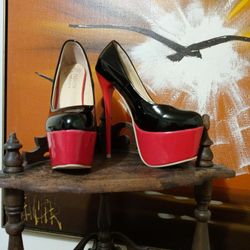 Red & Black Stiletto Heels