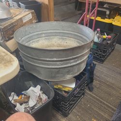 Galvinized Metal Tub 3ft X 12 Inches