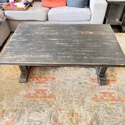 Living Spaces Distressed Coffee Table 