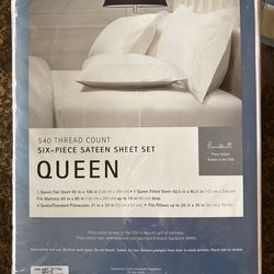 Queen Size Bed Sheets - White
