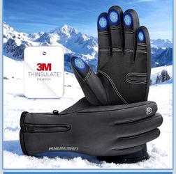Winter Gloves Men Women Made with 3M Insulation, -20°F GEANI-TEX™ Waterproof Ski Gloves for Cold Weather, 5-Layer Thermal Snow Gloves, 10 Touchscreen 