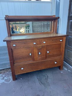 Antique Mission Oak Sideboard / Buffet — c. 1910