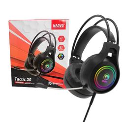 199】For MARVO HG8921 Tactic 30 USB RGB Gaming Headset – Stereo Surround Sound