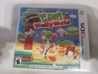 Nintendo 3ds Poochi yoshi woolly world
