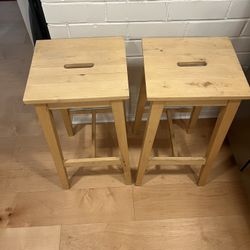 2 IKEA BOSSE bar stool