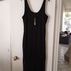 Black Lace Lined Dress