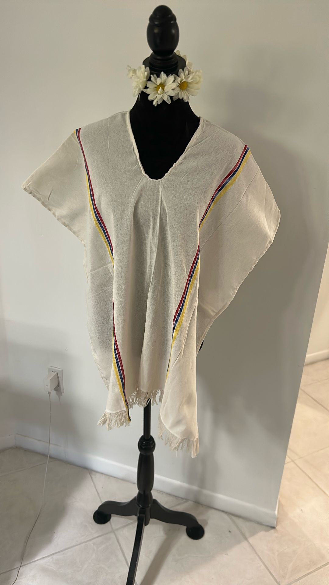 Colombian poncho Tricolor Unisex Adult Size
