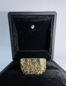 14K plated nugget ring