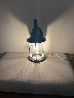 New Black Outdoor Wall Lantern Light Fixture , 💡 Included ( Hardwired / Only One )