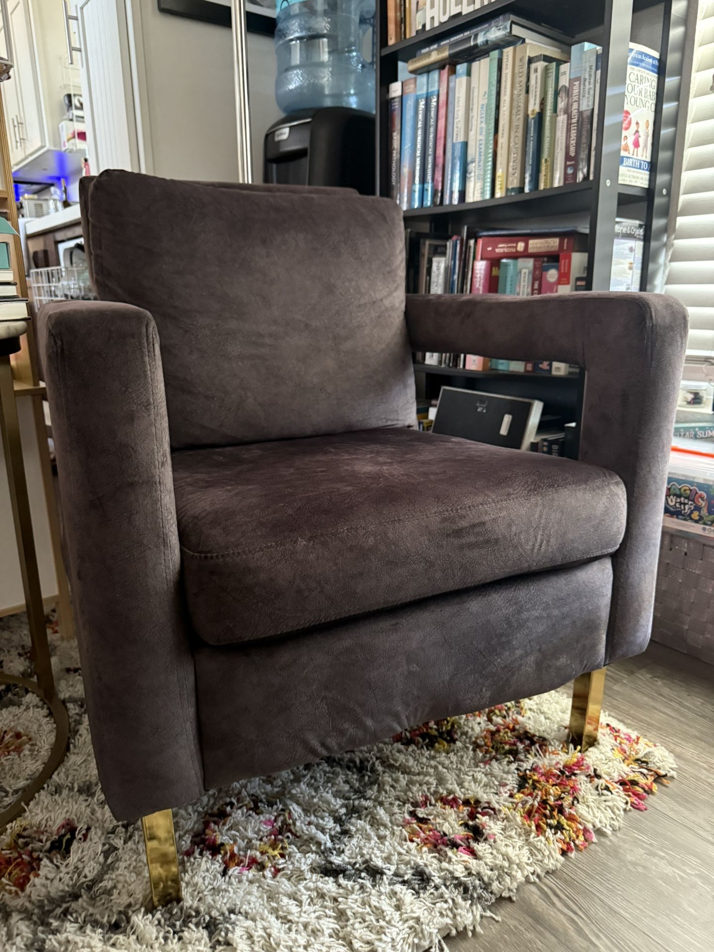 Armchair With Gold Accents