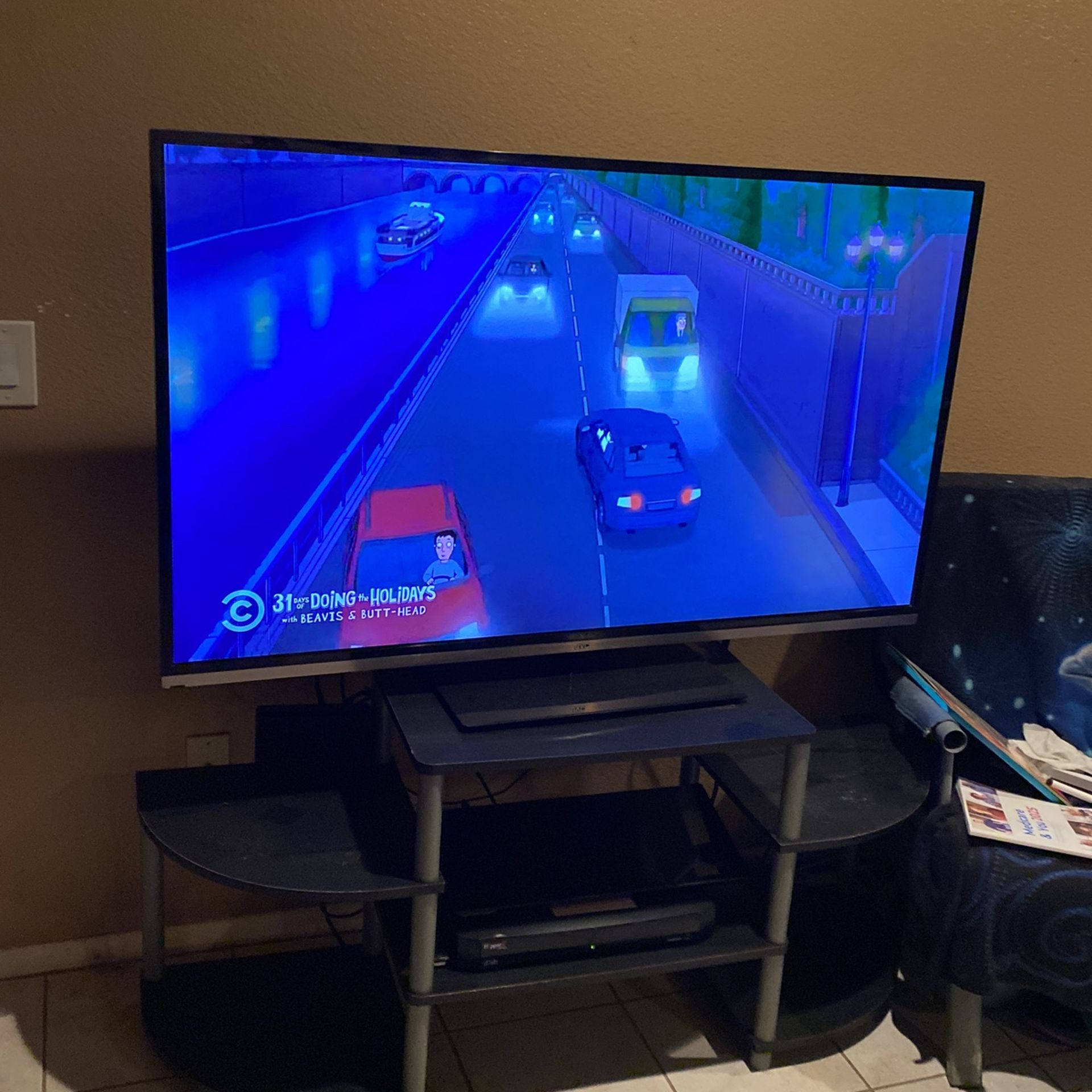 JVC 50” Flat Screen Television In Good Working Condition 