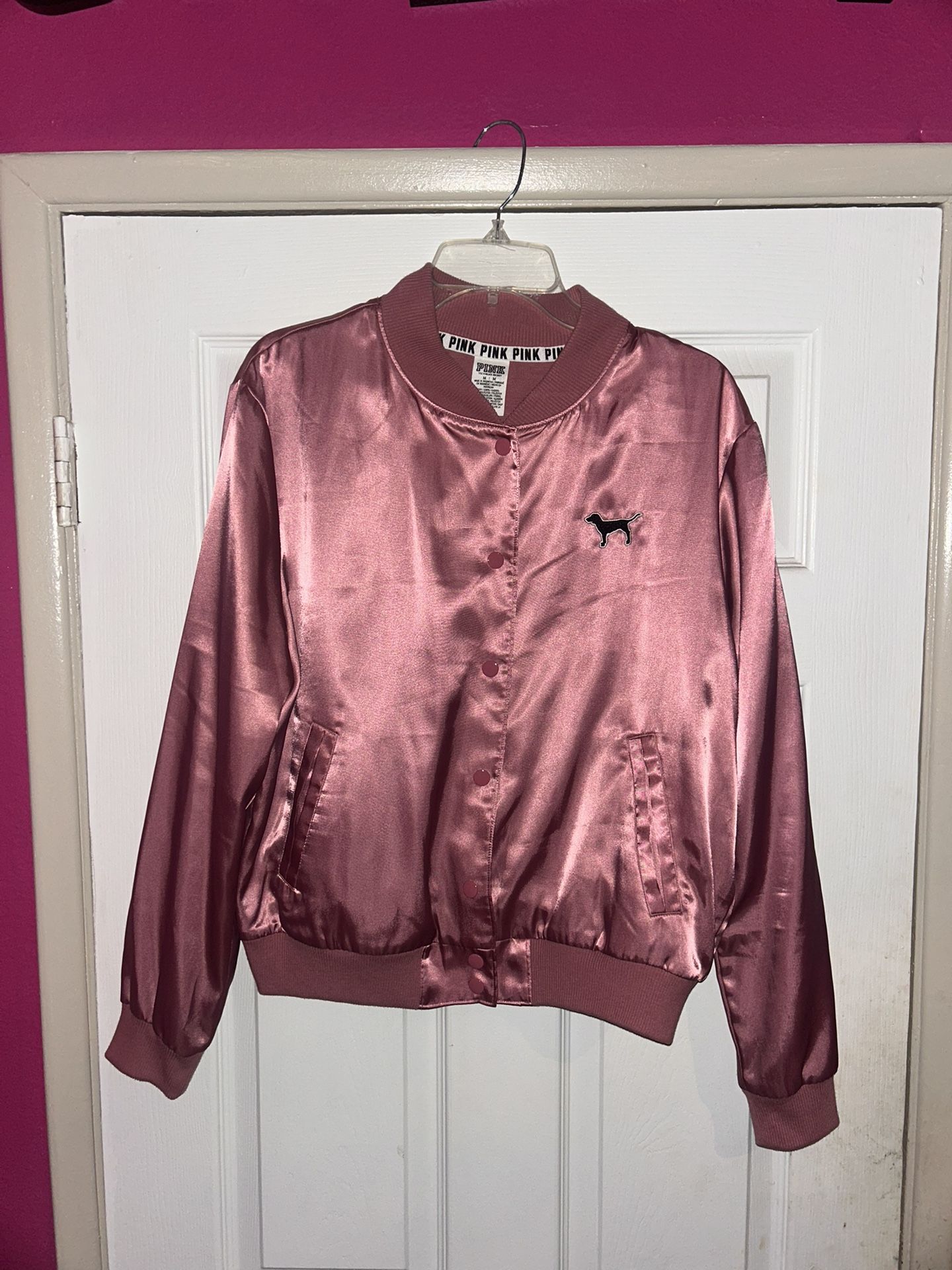 PINK bomber jacket