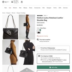 Brand New YSL Medium Loulou Matelassé Leather Shoulder Bag