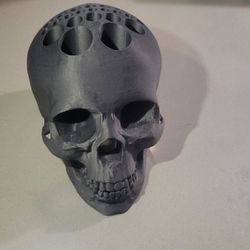 3D Printed Skull Tool Holder