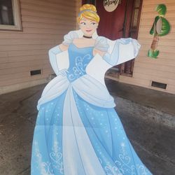 Disney Princess Cinderella Stand Up Birthday Decor 5' Tall