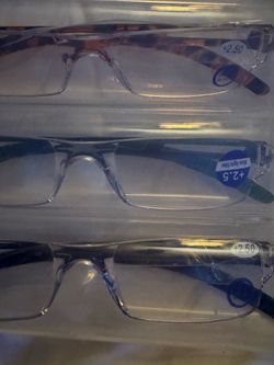 5-Pack +2.50 Reading Glasses