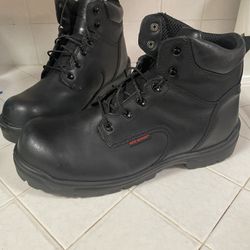 Red wing steel toe boots, size 13