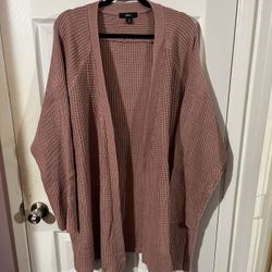 Tunic Length Open Front sweater.  Size 3X .  Brand New Never Worn 