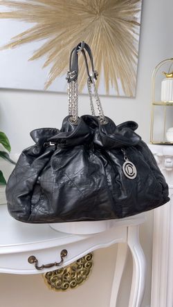 Dior Christian Dior Le Trente Black Leather Hobo Shoulder Bag 