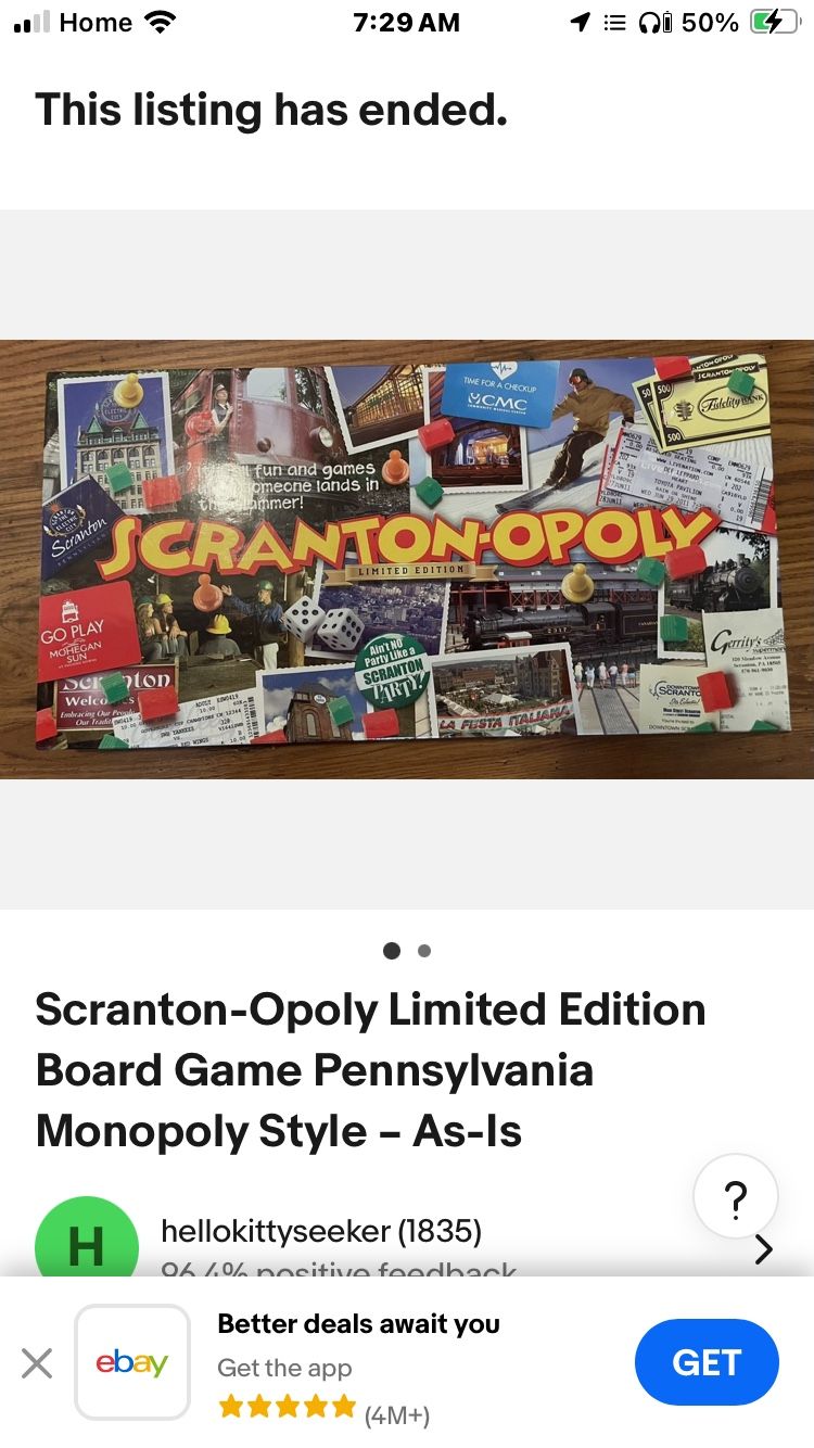 Scranton-opoly Limited Edition. Unopened