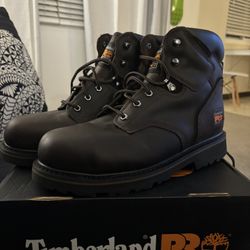 Timberland Steel toe Boots Pitt Boss Size 10