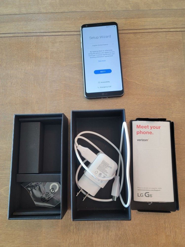 LG G6 - 32GB - Ice Platinum (Verizon) Smartphone