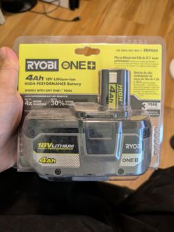Ryobi ONE+ 18V 4Ah Lithium-Ion Battery