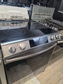 Samsung Smart electric stove stainless steel slide in