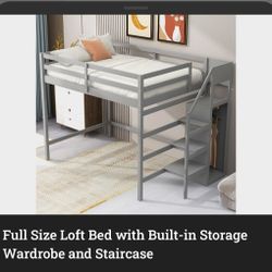 Fullsize Loft Bed With Stairs. Two Of Them $160 Each