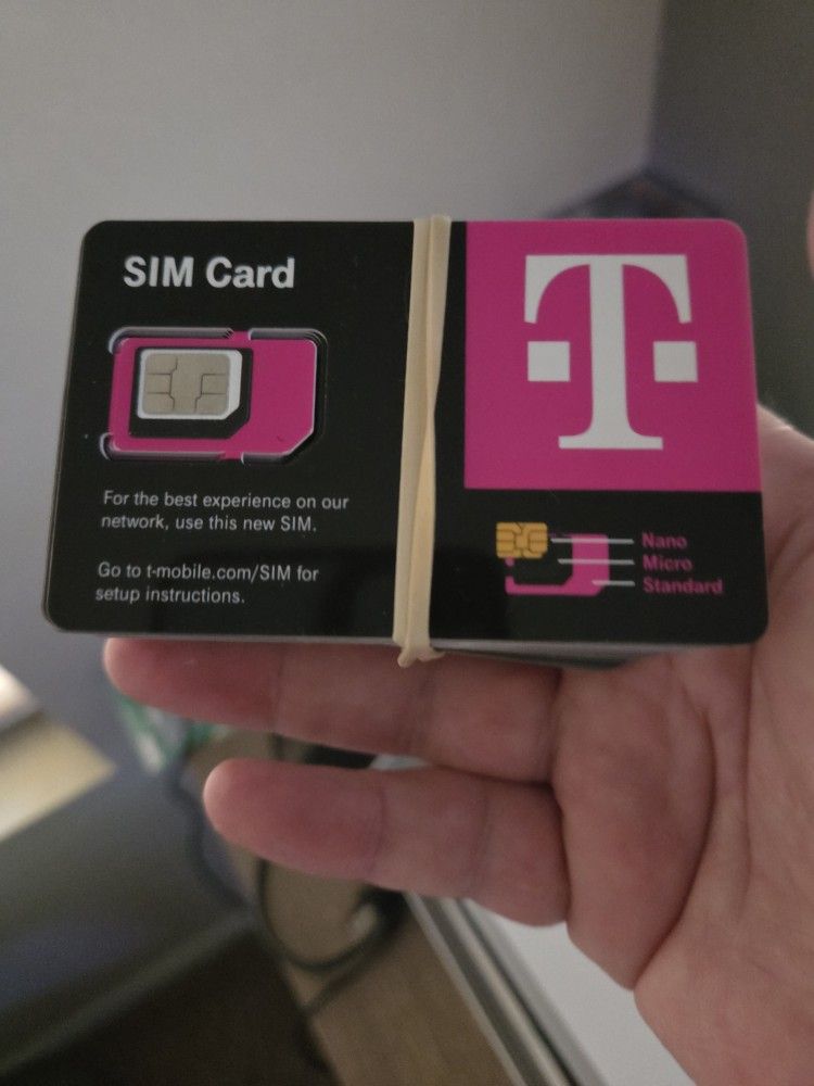 Lot of (40) T-mobile 3-in-1 Sims Cards Postpaid/Prepaid LTE 5G 2027