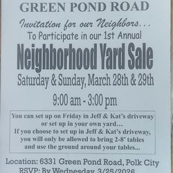 Neighborhood Yard Sale