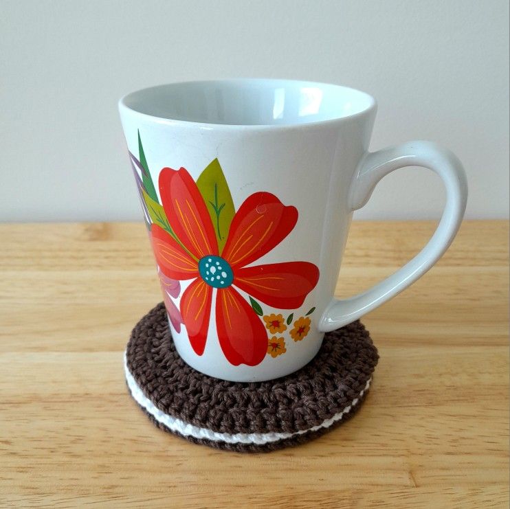 Handmade Crochet Oreo Coaster