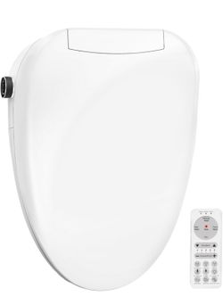 Electric Bidet Toilet Seat Elongated, Heated, Air-Mixed Wash,Self-Cleaning