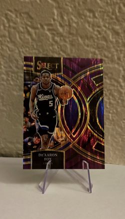 2023-24 Panini Select - Premier Level De'Aaron Fox #152 Purple Flash Prizm /175