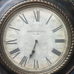 Clock Madison Clock Co Est. 1847