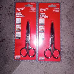 Milwaukee Electrician Scissors 2 Pair