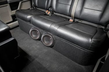 PORTED BOX AND 2 MEMPHIS MOJO 8” SUBWOOFERS F150 SILVERADO SIERRA CREW CABS