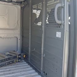 Nissan NV Safety Partition Bulkhead w/ Door — NV1500 NV2500 NV3500 Standard Roof