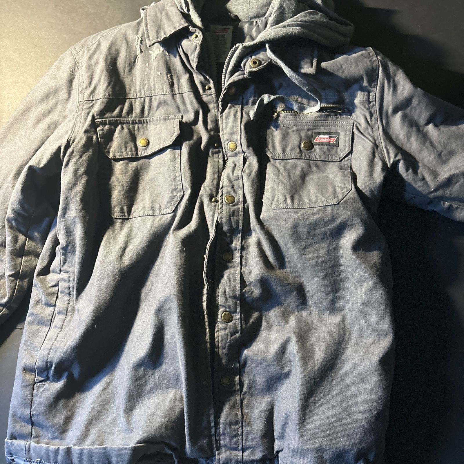 Dickies Men's Insulated Lined Quilted Zip Up Work Jacket Medium