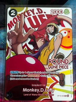 ROUND1 x ONE PIECE MONKEY D. LUFFY PROMO CARD