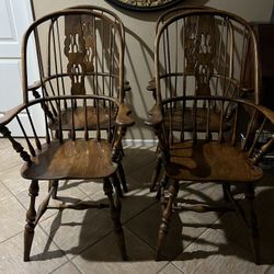 19th Century Windsor Chairs (set Of 4)