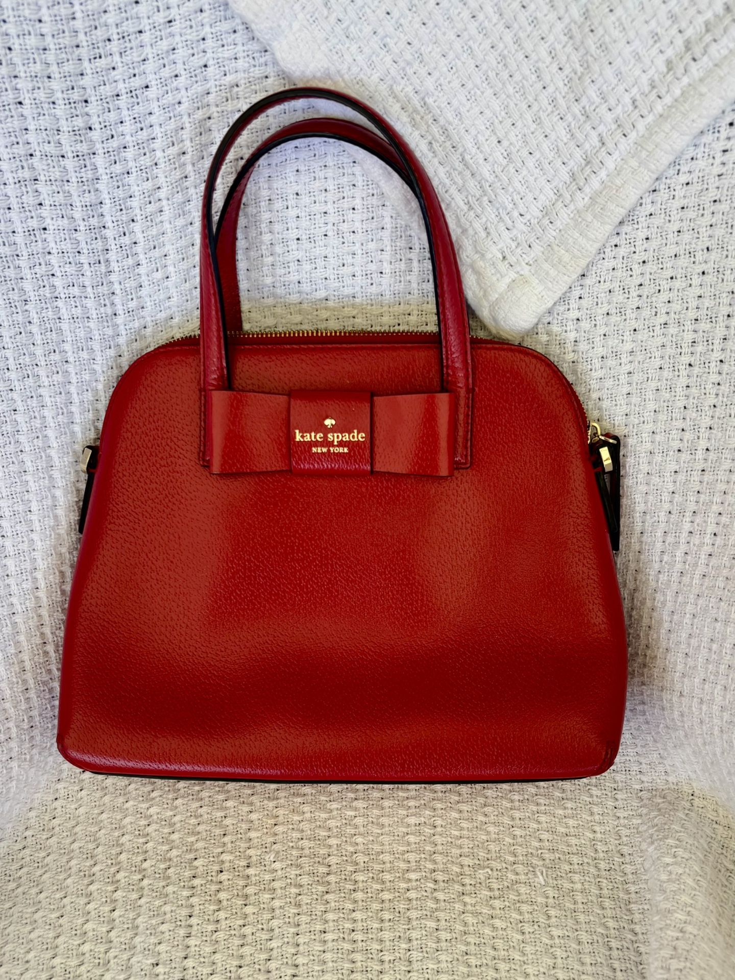 Red Kate Spade Purse And Matching Wallet