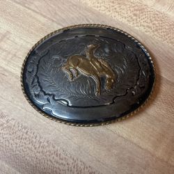 1960s Comstock bull Riding Buckle