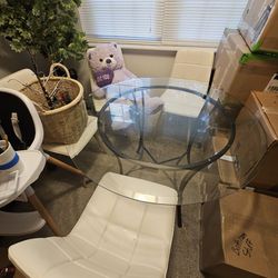 Moving Sale - Dining Table With 4 Chairs