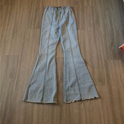No Boundaries Bell Bottom Pull On Jeans 3-5